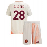 AS Roma Enzo Le Fee #28 Bortedraktsett Barn 2024-25 Kortermet (+ Korte bukser)